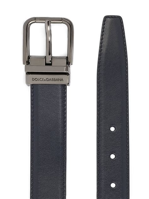 Dolce Gabbana Logo Engraved Buckle Belt Farfetch
