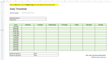 4 Time Tracking Spreadsheet Templates For Free
