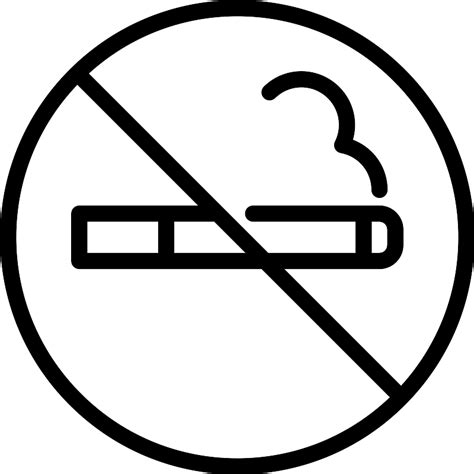 No Smoking Sign Vector SVG Icon SVG Repo