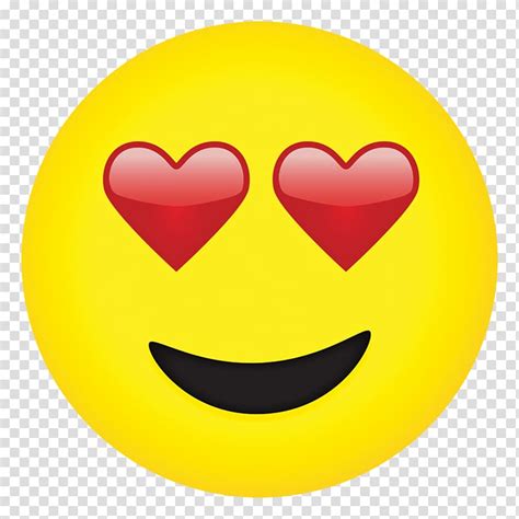 Free Download Emoji Eye Heart Face Smiley Blushing Emoji Transparent