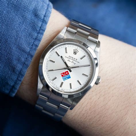 Rolex Air King Dominos Pizza Tilted Logo Dial 14000m From 2000 For