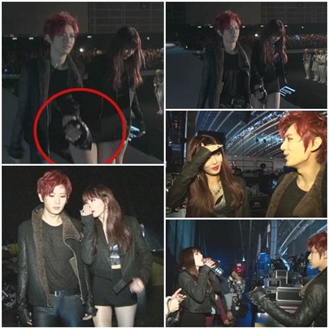 Kpop Hyuna And Hyunseung Display Close Friendship At Mama Backstage