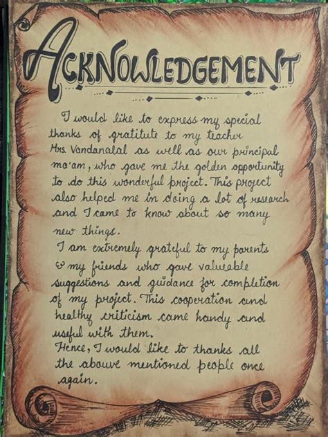 Example Of Acknowledgement For Project Emma Grant