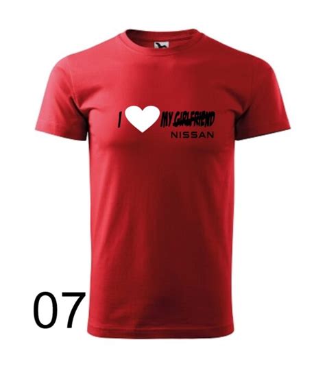 Koszulka Męska I Love My Girlfriend Nissan Street Design Koszulki