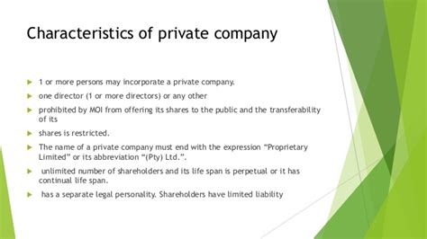 In this post we are going to tell you about definition and characteristics of private limited company. Forms of ownership