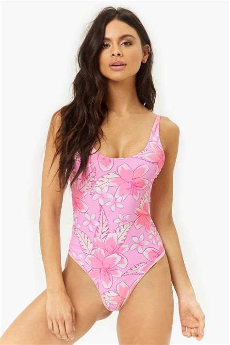 Kulani Kinis Floral Print One Piece Swimsuit Cheap Forever