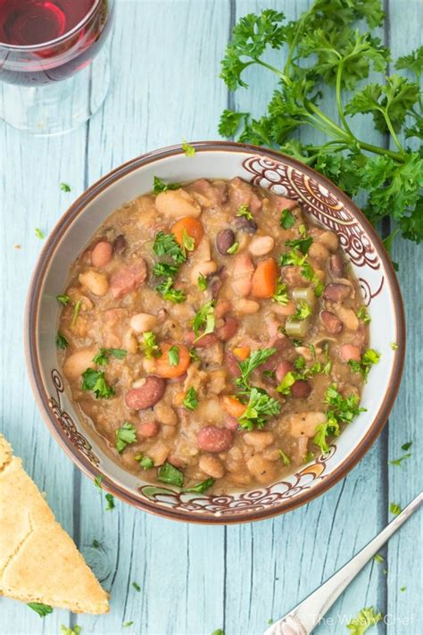 Rinse beans with fresh, cool water. Country Style 15 Bean Soup with Ham - The Weary Chef