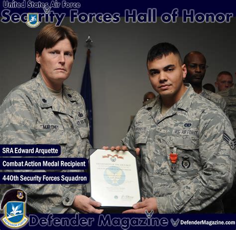 440th Security Forces Airmen Receives Air Force Combat Action Medal