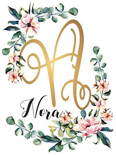 Nora Name Wall Decor Sign Gold Monogram Initial Name