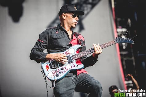 Tom morello playing guitar and distortion pedals. Tom Morello Playing guitar At Firenze rocks June 25, 2017 ...