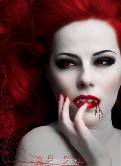 Red Vamp Vampire Girls Vampire Makeup Halloween Female Vampire