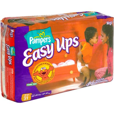 pampers easy ups training pants size 2t 3t 22 35 lbs elmo and friends mega diapers