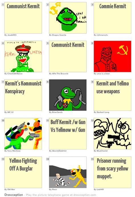 Communist Kermit Drawception