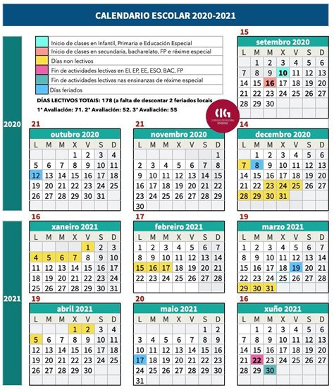 Calendario Escolar Asturias 2020 A 2021 Modificado Calendario Aug 2021