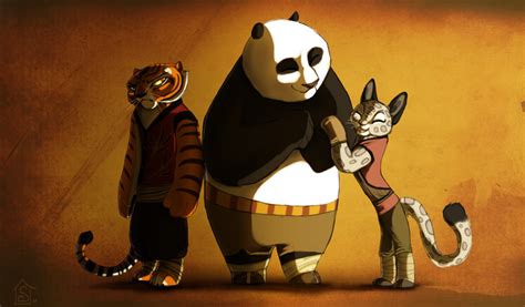 Kung Fu Panda Po And Tigress