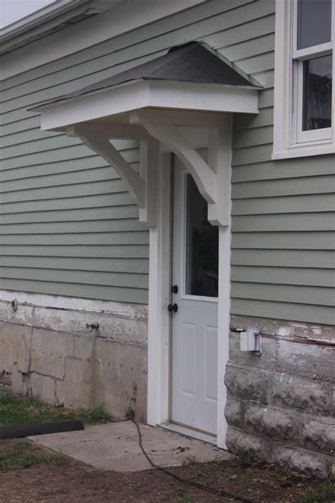 Bricks And Honey Building The Back Door Overhang Porch Roof Design