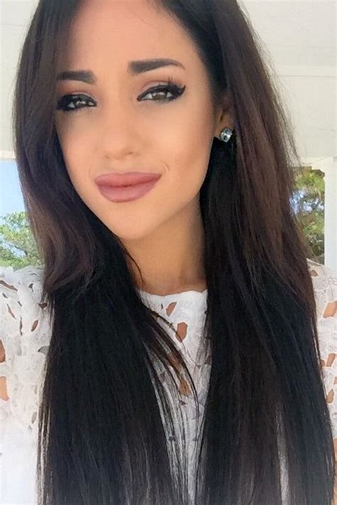 Gabi Demartino Straight Dark Brown Extensions Hairstyle Steal Her Style