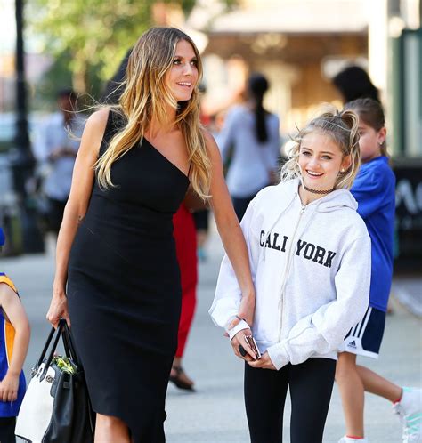 Heidi Klum With Her Daughter Shopping In Tribeca In Ny 06142017