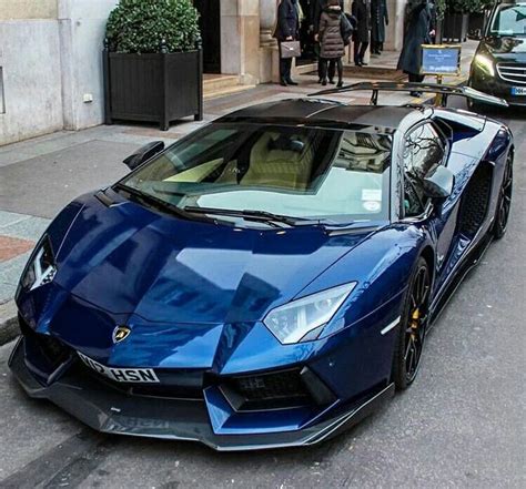 Lamborghini Aventador Blue Chrome