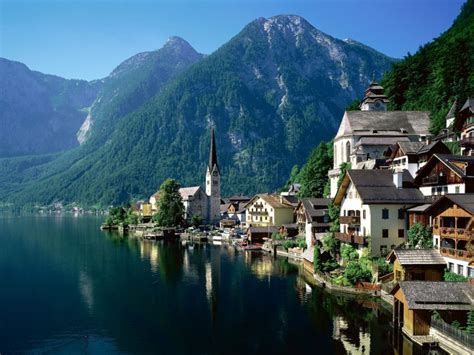 Austria Alp Europe Landscape Lake Wallpaper 4000x3000