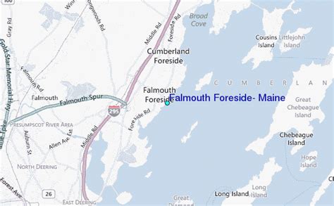 Falmouth Foreside Maine Tide Station Location Guide