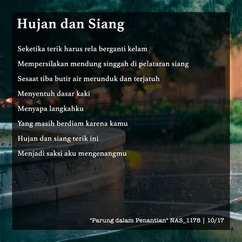 Beberapa penyair sibuk bersembunyi di balik senja, hujan, gemintang, ufuk, gunung, pantai, jingga, lembayung, kopi, renjana. Quotes Hujan Dan Cinta - Celoteh Bijak