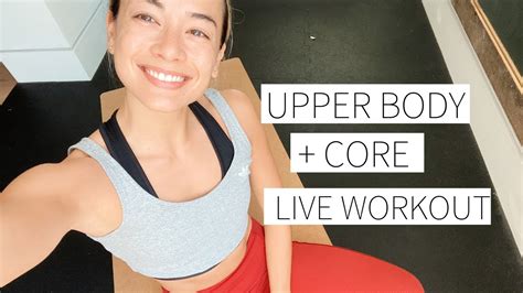 Live Workout 42420 Upper Body And Core Workout No Equipment Dr