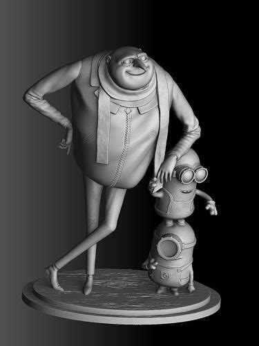 Despicable Me Minions Gru For 3d Print 3d Model 3d Printable Cgtrader