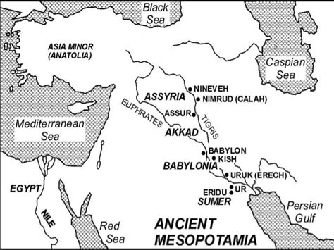 Free Printable Map Of Mesopotamia Free Templates Printable