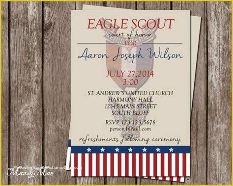 Elaine also designed an invite for my older eagle scout 6 years ago and my experience was equally satisfying. 42 Eagle Court Of Honor Invitation Free Template ...