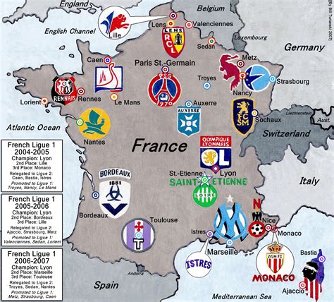 For a complete list of clubs see list of italian football championship clubs. French Ligue 1, 2004-05 through 2007-08 seasons. « billsportsmaps.com | Futebol clube do porto ...