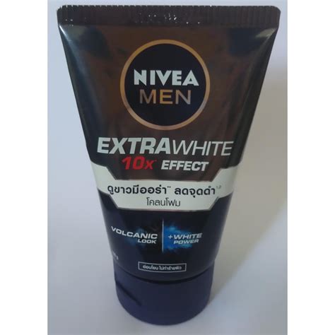 Nivea Men Extra White 10x Effect Mud Foam 100 G นีเวีย เมน เอ็กซ์ตร้า
