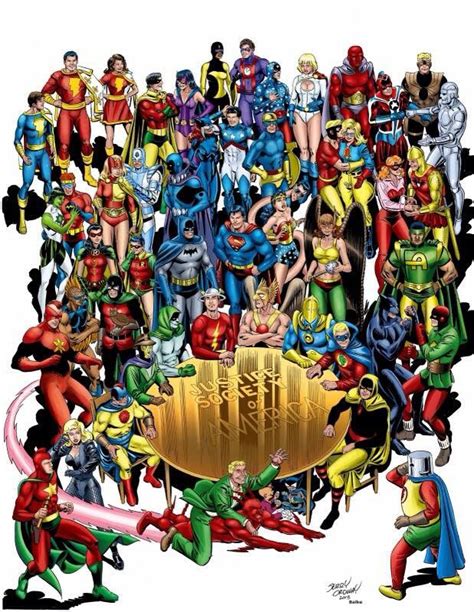 Justice Society Of America With Images Dc Comics Characters Dc