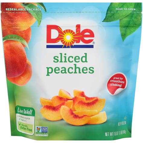 Dole Sliced Peaches 16 Ounce 8 Per Case
