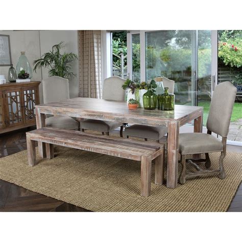 Kosas Home Hamshire 60 Inch Distressed Reclaimed Wood Dining Table