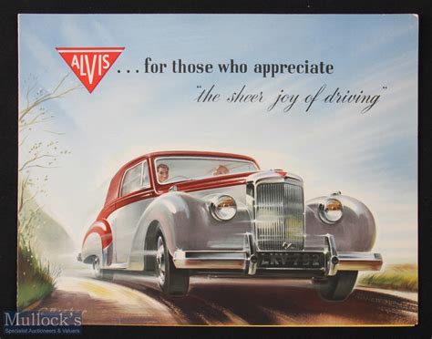 Mullocks Auctions The Alvis Three Litre Coupe 1952 Sales Brochure