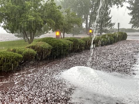 NWS Flagstaff on Twitter: "We're seeing some major hail accumulation at