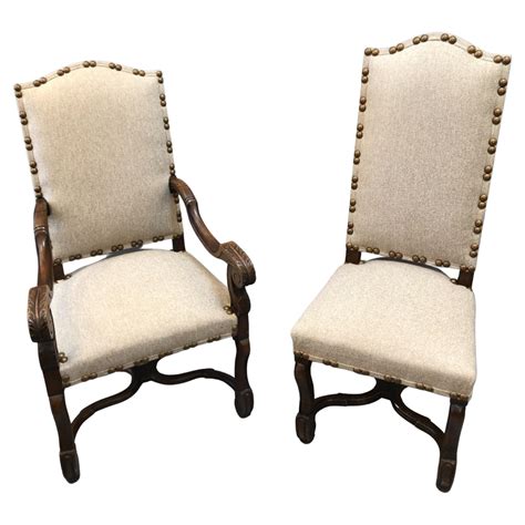 French Country Provincial Dining Chair Set Of 4 Upholstered Dining