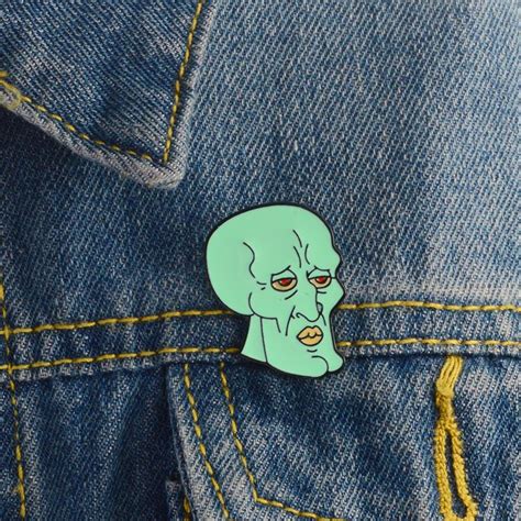 Squidward Spongebob Pin Enamel Pins Squidward Squidward Tentacles