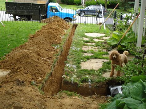 French Drain With Exterior Sump Pump Done And Done No More Floods