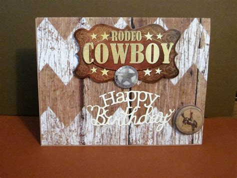Rodeo Cowboy Birthday Card Cowboy Birthday Esty Rodeo Birthday
