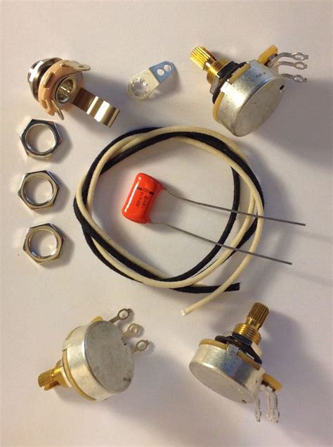 Beautiful, easy to follow guitar and bass wiring diagrams. Wiring Harness Kit For J Bass 500k CTS 450G Knurled Pots ...