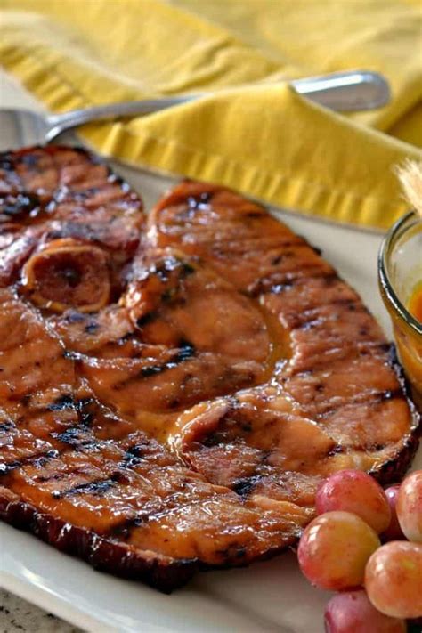 The best way to do this is to cook it on a low. Ham Steak with Honey Mustard Glaze | Recipe | Ham steaks ...