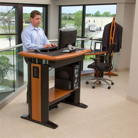 Most desktop converters force you to give up the ability to achieve a perfect seated height and often actually make the seated height worse because they raise the seated desktop height an additional inch or so. standing desk workstation costco | Stand Up Desk - Type 32 ...