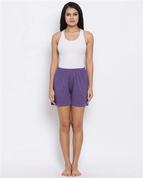 Buy Womens Purple Shorts For Women Purple Online At Bewakoof