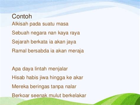 Ciri Ciri Gurindam Adalah - Riset