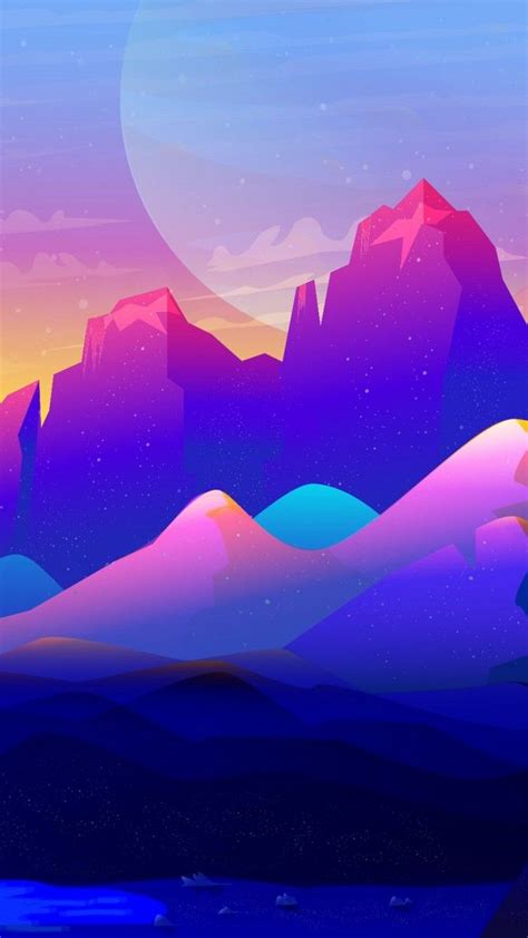 Art Mountains Minimal Iphone Wallpaper In 2022 Android Wallpaper