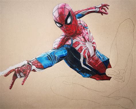 Rosario Carmina Spider Man Ps4 Drawing