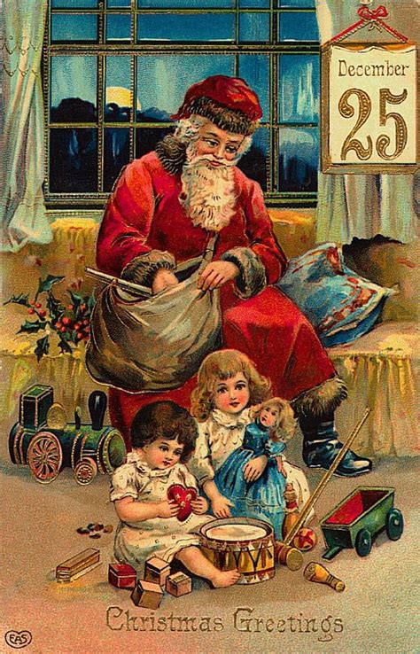 Vintage Christmas Card Vintagechristmas Theclipartcorner Com