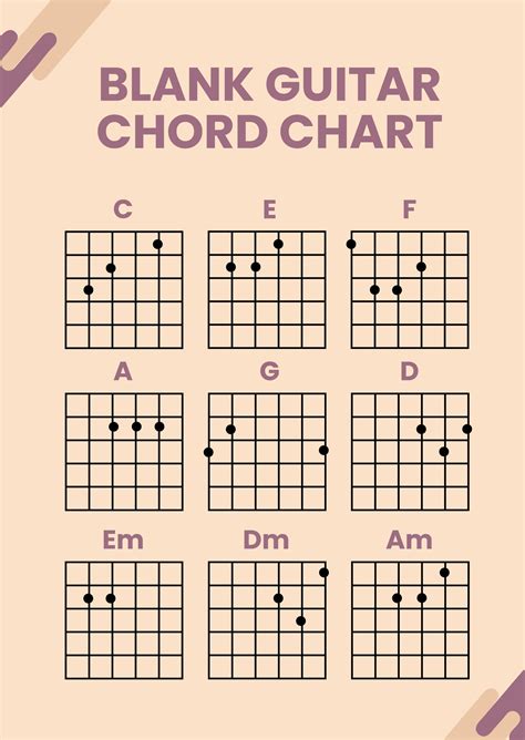 Printable Steel Guitar Chord Chart Free Printable Download